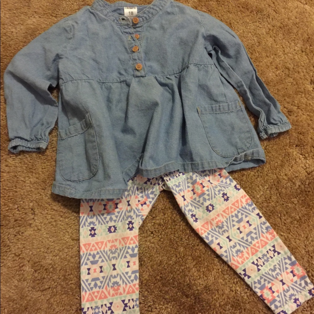 Infant girls outfit 18 month